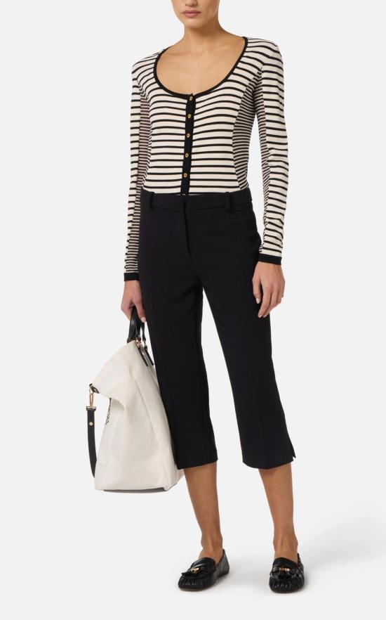 26SS 엘리자베타프랜치 스웨터 MK04T61E2 685 NERO BURRO - ELISABETTA FRANCHI