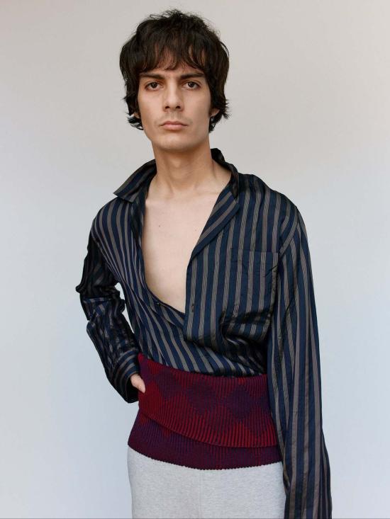  드리스 반 노튼 긴팔 셔츠 Dries Van Noten 칼티 쿠프로 셔츠 - DRIES VAN NOTEN