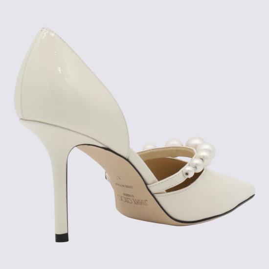 26FW 지미추 힐/펌프스 AURELIE85 XKM081087 LATTE WHITE - JIMMY CHOO