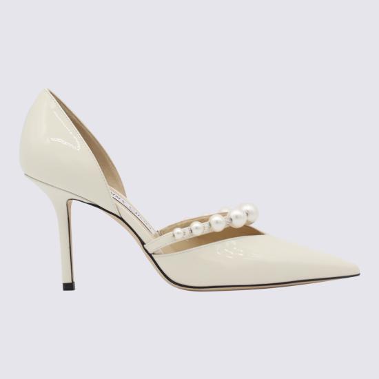 26FW 지미추 힐/펌프스 AURELIE85 XKM081087 LATTE WHITE