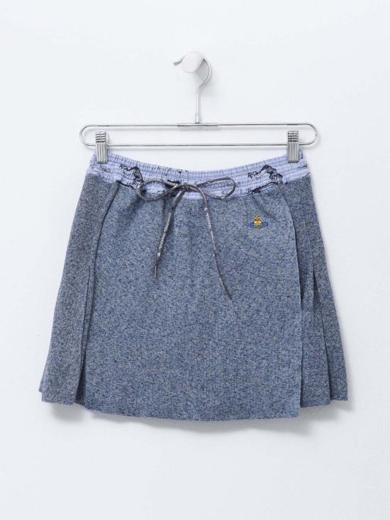  비비안웨스트우드 숏 스커트 18020015 Y001F BLUE TWEED SS24 K401