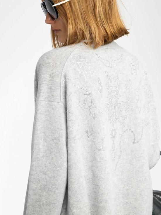  자딕앤볼테르 가디건 Zadig & Voltaire Mirkas 캐시미어 카디건 그레이 - ZADIG & VOLTAIRE