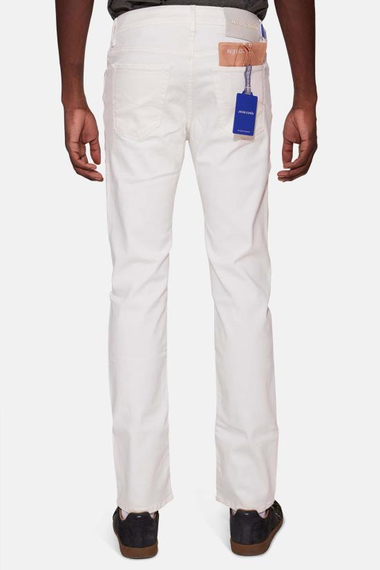  야콥코헨 스트레이트 팬츠 Jacob Cohen Bard 9.5oz 스무스 5포켓 데님 오프화이트 - JACOB COHËN