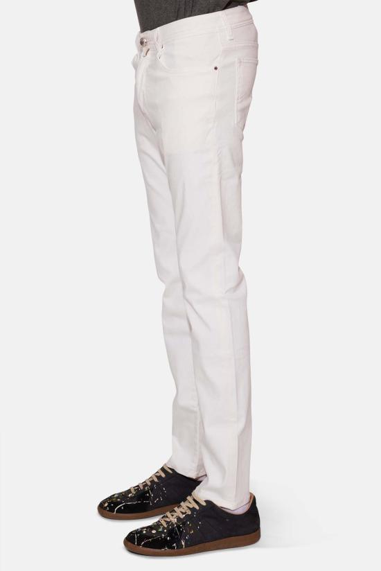  야콥코헨 스트레이트 팬츠 Jacob Cohen Bard 9.5oz 스무스 5포켓 데님 오프화이트 - JACOB COHËN