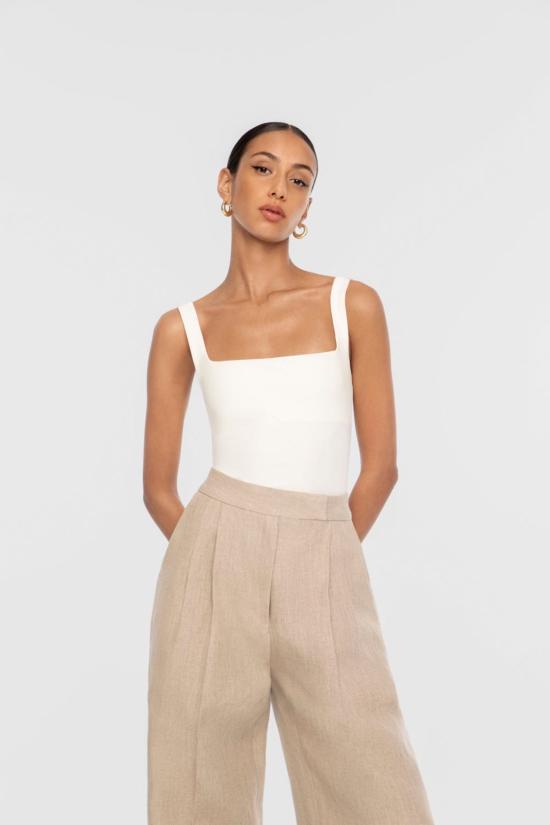  달 더 레이블 바디수트 티셔츠 DĀl The Label Essential Bodysuit - DAL THE LABEL