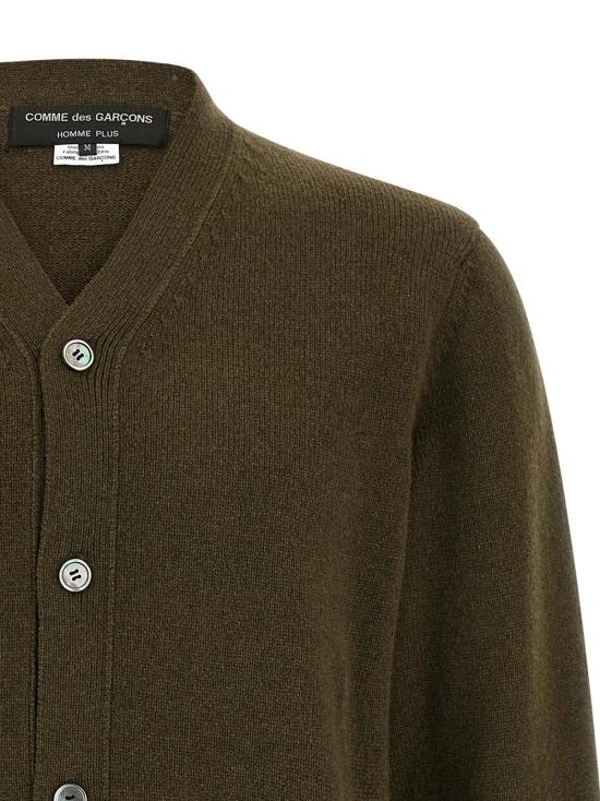  꼼데가르송 가디건 Comme Des Garçons 바이컬러 울 카디건 - COMME DES GARCONS