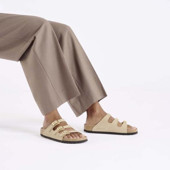  버켄스탁 샌들 플로리다 누벅 가죽 레귤러 - BIRKENSTOCK
