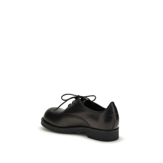  MM6 메종마르지엘라 부츠 Mm6 메종 마르지엘라 바이커 레이스업 슈즈 블랙 - MM6 MAISON MARGIELA