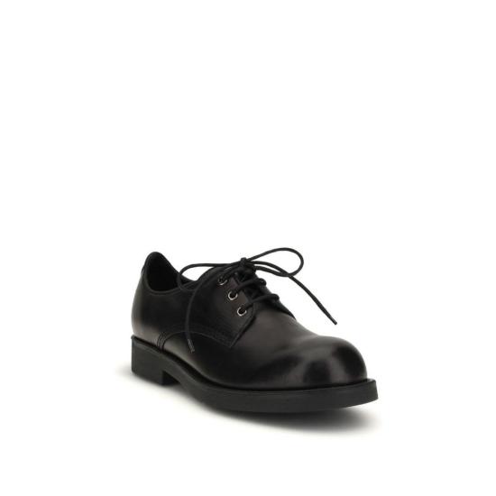  MM6 메종마르지엘라 부츠 Mm6 메종 마르지엘라 바이커 레이스업 슈즈 블랙 - MM6 MAISON MARGIELA