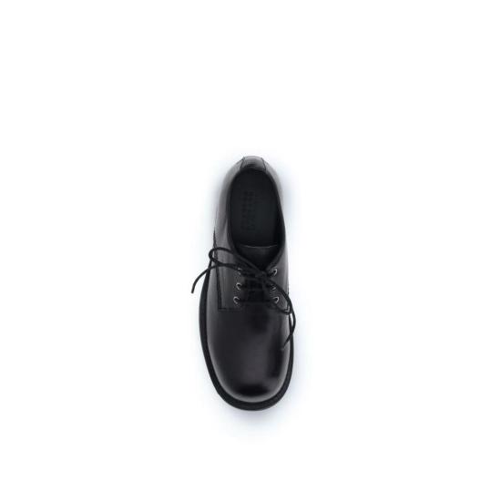  MM6 메종마르지엘라 부츠 Mm6 메종 마르지엘라 바이커 레이스업 슈즈 블랙 - MM6 MAISON MARGIELA