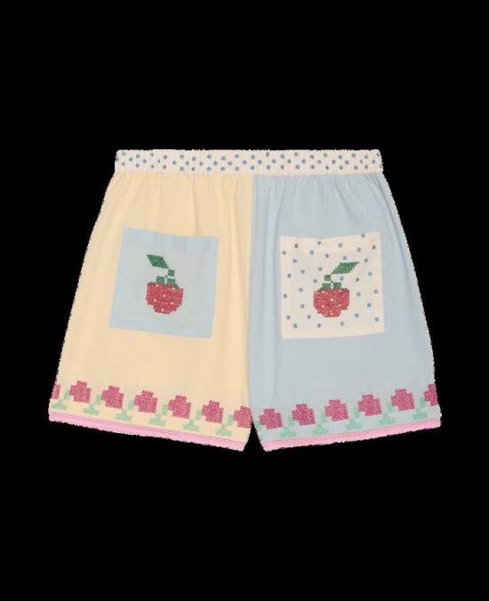  Sissel-Edelbo 숏팬츠 Sissel Edelbo Myra 반바지 베이비 블루 - OTHER BRANDS