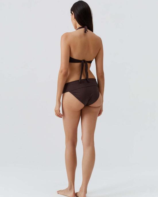  멜리사 오다바시 비키니 수영복 멜리사 오다바쉬 브뤼셀 홀터 언더와이어 비키니 탑 초콜릿 - MELISSA ODABASH
