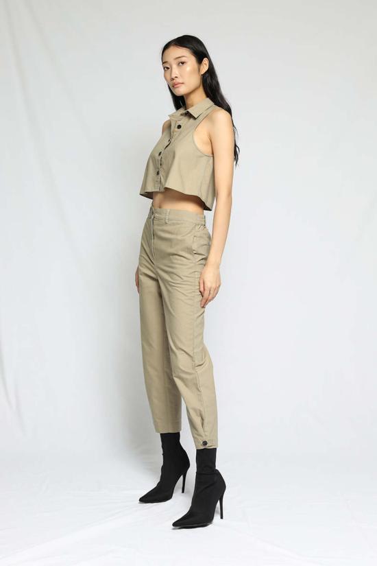  더레인지 스트레이트 팬츠 TH6P05XR GREEN - THE RANGE
