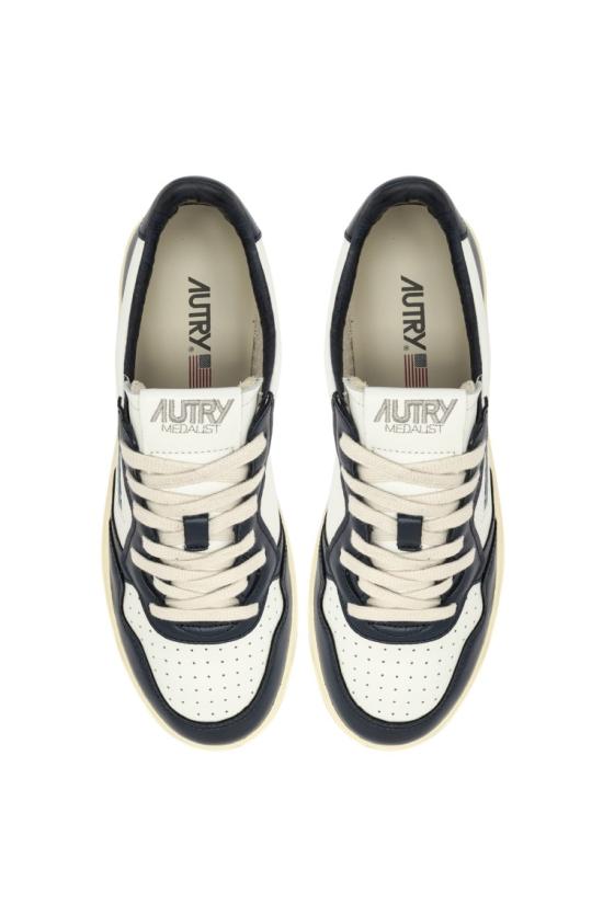  오트리 메달리스트 로우 스니커즈 AULM WB04WHT BLUE Black - AUTRY