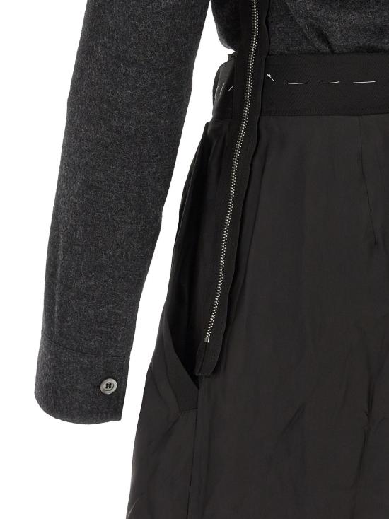  마르지엘라 미디 원피스 메종  버진 울 미디 드레스 그레이 - MAISON MARGIELA