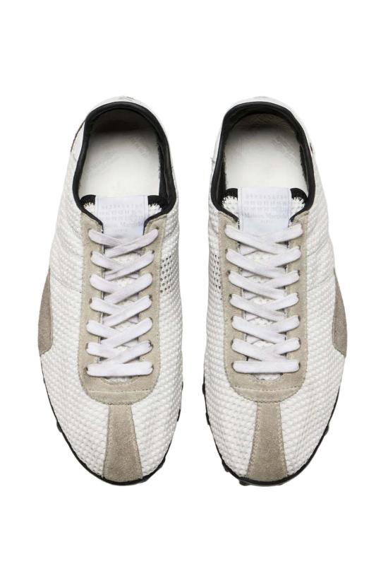  마르지엘라 스니커즈 메종  스프린터 로우탑  화이트/그레이 - MAISON MARGIELA