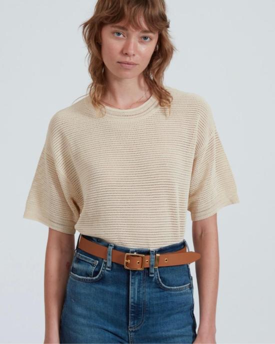  랙앤본 벨트 Rag & Bone X Boyfriend Belt Tan - RAG & BONE