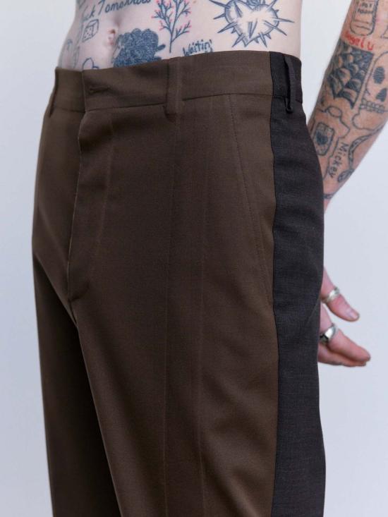  MM6 메종마르지엘라 스트레이트 팬츠 Mm6 메종 마르지엘라 울 접착 테일러드 팬츠 - MM6 MAISON MARGIELA