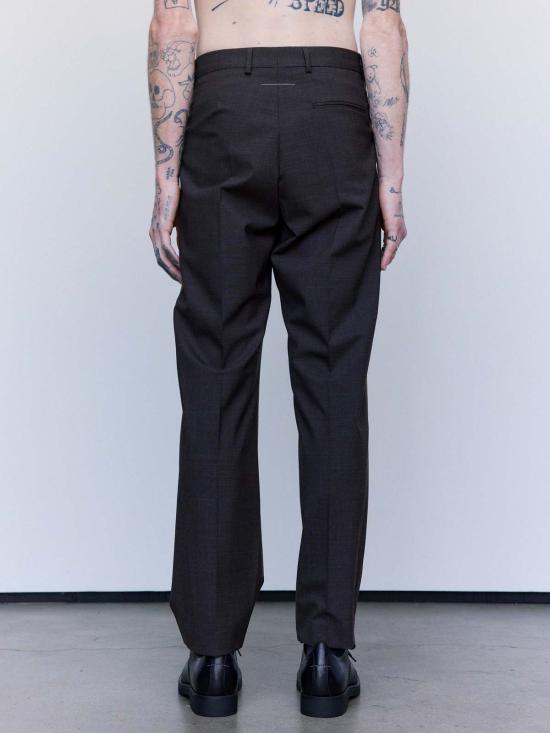  MM6 메종마르지엘라 스트레이트 팬츠 Mm6 메종 마르지엘라 울 접착 테일러드 팬츠 - MM6 MAISON MARGIELA