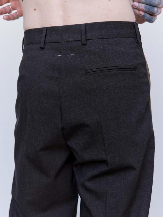  MM6 메종마르지엘라 스트레이트 팬츠 Mm6 메종 마르지엘라 울 접착 테일러드 팬츠 - MM6 MAISON MARGIELA