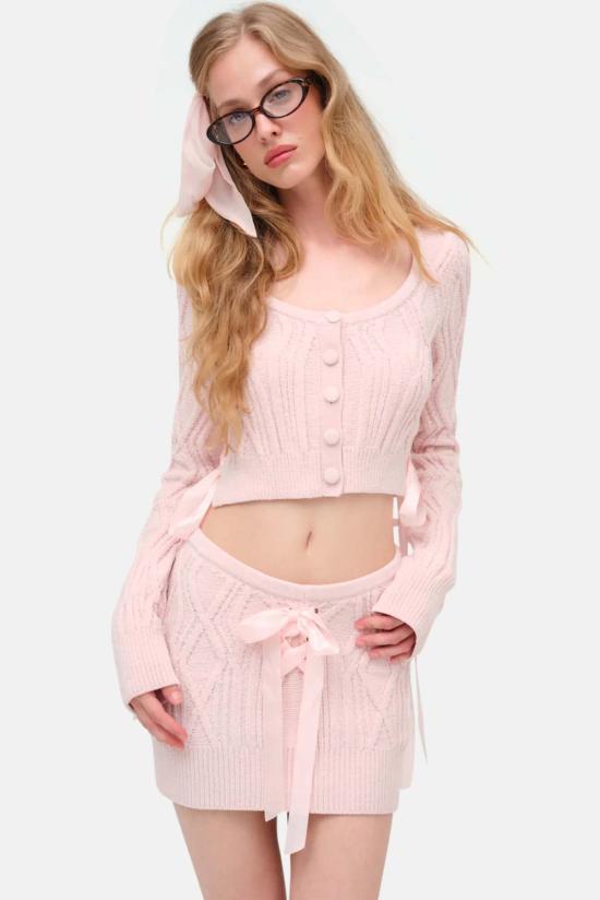  포러브앤레몬스 가디건 KC0017 SP25 PINK - FOR LOVE & LEMONS