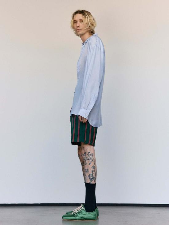  드리스 반 노튼 긴팔 셔츠 Dries Van Noten Croom Cupro 셔츠 - DRIES VAN NOTEN