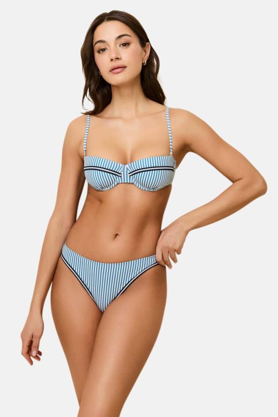  솔리드 앤 스트라이프 비키니 수영복 SP25 S089SRS FRB FRENCH BLUE BRULE MINI STRIPE - SOLID AND STRIPED