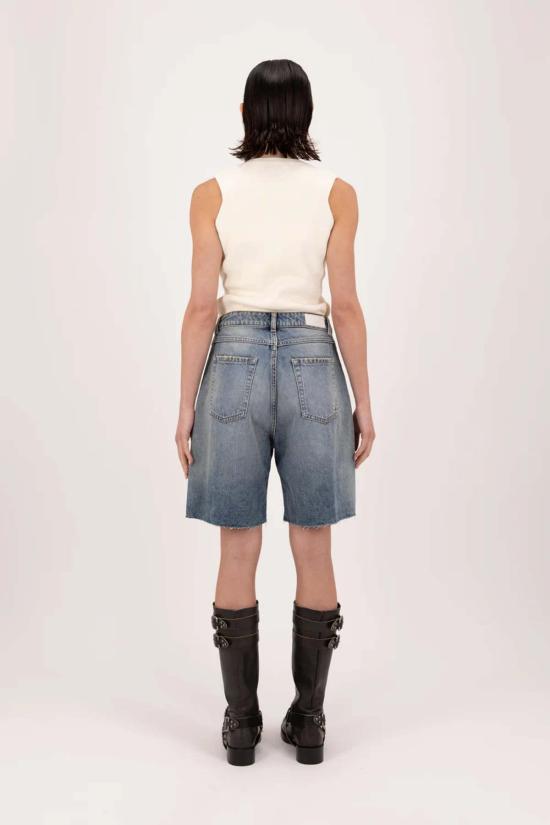  아이콘데님 데님 숏팬츠 아이콘 데님 리 쇼츠 - ICON DENIM