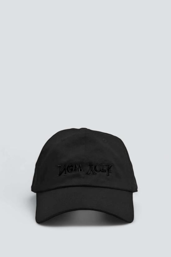  어셈블리 뉴욕 모자 자수  블랙/블랙