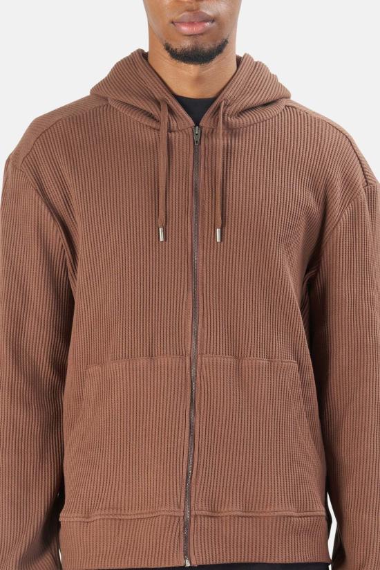 블루&크림 후드 티셔츠 WVBC21 WFLT03 BROWN - BLUE&CREAM
