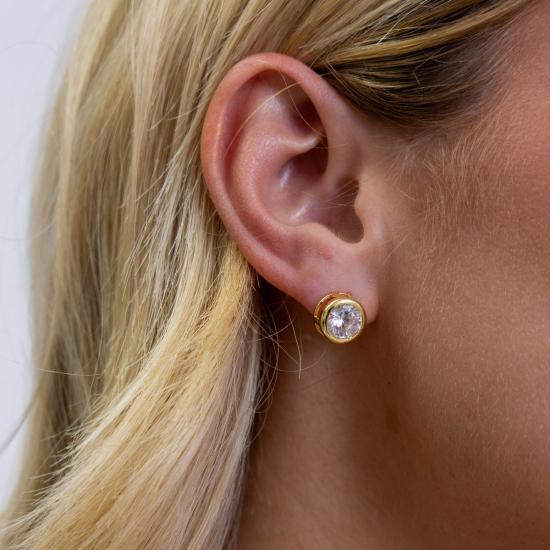 Sahira Jewelry Design 이어링 사히라 주얼리 디자인 알라이나 베젤 스터드 귀걸이