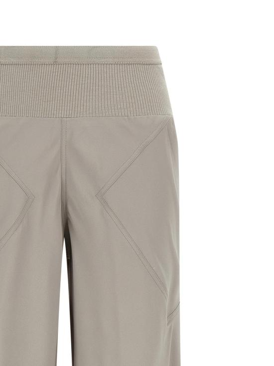  릭 오웬스 스트레이트 팬츠 바이어스 실크 블렌드 플레어 팬츠 그레이 - RICK OWENS