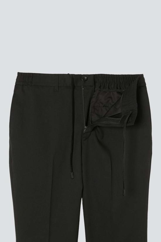  n-hoolywood 스트레이트 팬츠 N 할리우드 블랙 테이퍼드 팬츠 - OTHER BRANDS