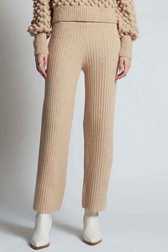  일레븐 식스 라운지 웨어 리아 팬츠 페일 카멜