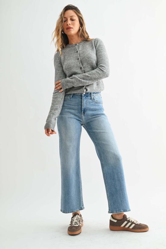  저스트 블랙 데님 스트레이트 팬츠 BP239J BLUE - JUST BLACK DENIM