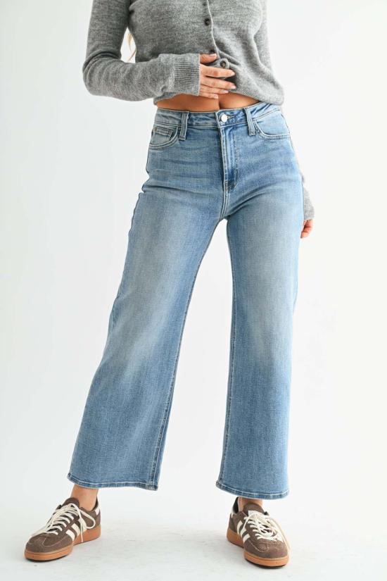  저스트 블랙 데님 스트레이트 팬츠 BP239J BLUE - JUST BLACK DENIM