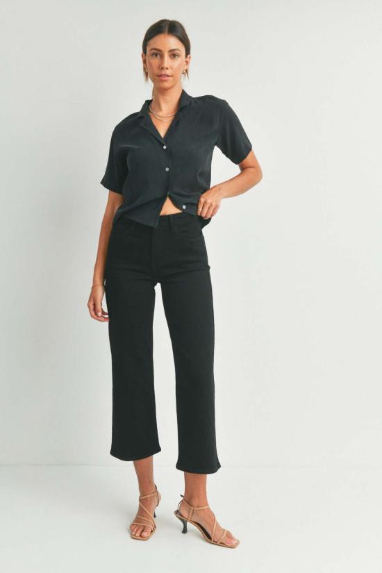  저스트 블랙 데님 스트레이트 팬츠 BP239J BLUE - JUST BLACK DENIM