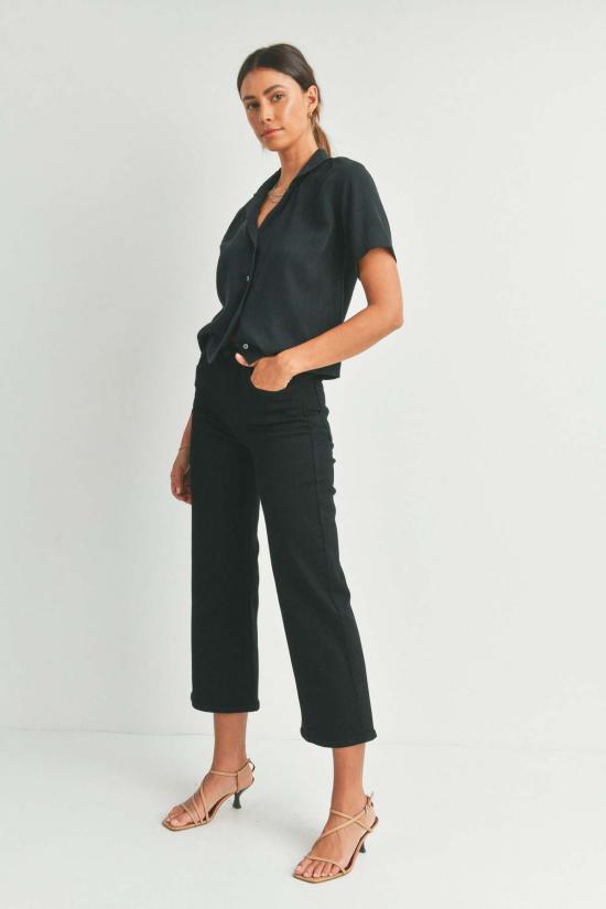  저스트 블랙 데님 스트레이트 팬츠 BP239J BLUE - JUST BLACK DENIM