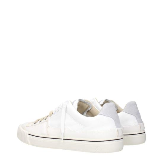  마르지엘라 스니커즈 메종  가죽 로우탑  화이트 - MAISON MARGIELA