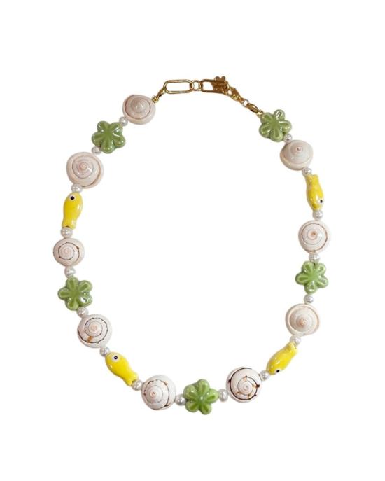  Notte Jewelry 목걸이/팬던트 Ravello 진주 목걸이 레몬/말차
