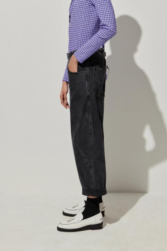  레이첼 코미 데님 팬츠 살리나스 데님 엘킨 팬츠 워시드 블랙 - RACHEL COMEY