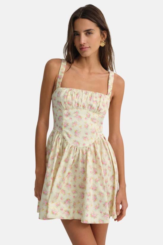  포러브앤레몬스 숏 원피스 CD3805 SP25 YELLOW - FOR LOVE & LEMONS