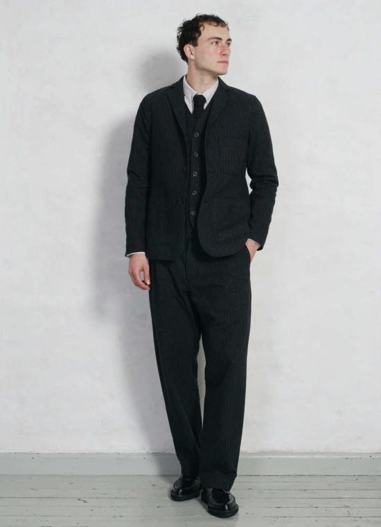  한센 가먼츠 스트레이트 팬츠 수네 트라우저 블랙 핀 - HANSEN GARMENTS