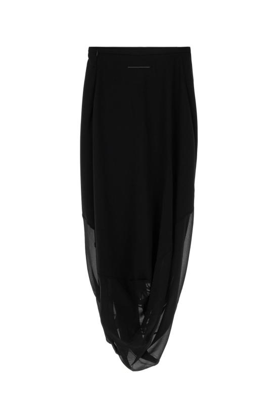  MM6 메종마르지엘라 롱 스커트 Mm6 메종 마르지엘라  블랙 - MM6 MAISON MARGIELA