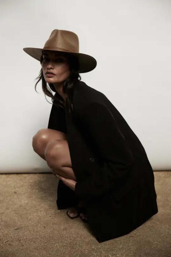  자네사레온 버킷햇 Janessa Leone Sherman Hat 브라운 - JANESSA LEONE