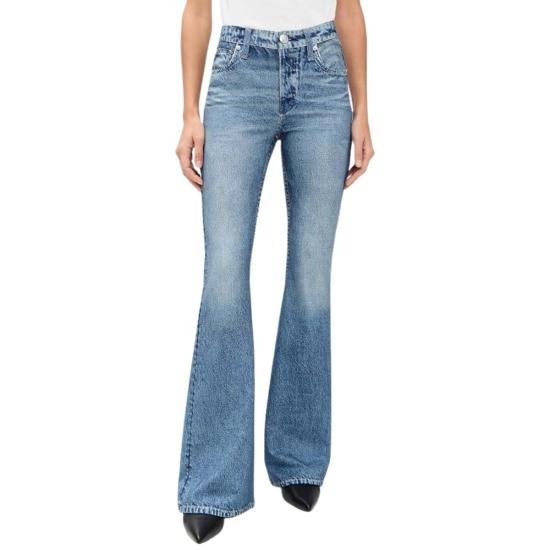  랙앤본 데님 팬츠 Rag & Bone Miramar Ponte Dahlia 전체 길이 청바지 Minetta