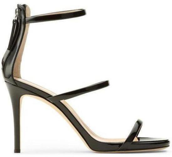  쥬세페자노티 샌들 주세페 자노티 하모니 90mm 쓰리 스트랩  블랙 - GIUSEPPE ZANOTTI