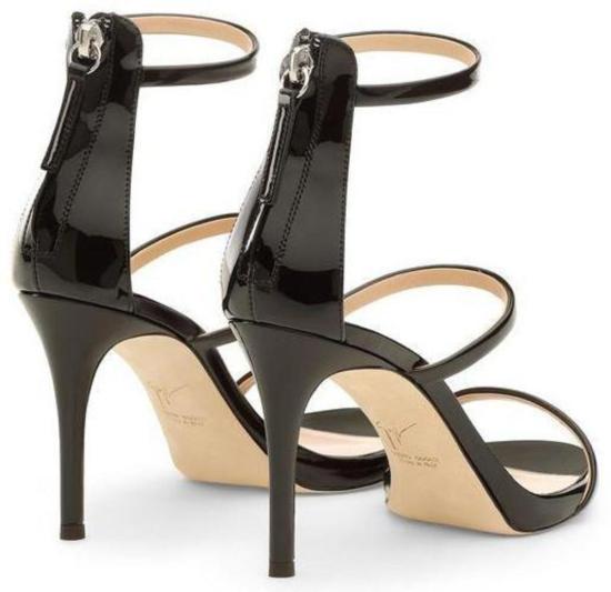  쥬세페자노티 샌들 주세페 자노티 하모니 90mm 쓰리 스트랩  블랙 - GIUSEPPE ZANOTTI