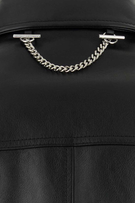  알렉산더 맥퀸 가죽 자켓 가죽 재킷 블랙 - ALEXANDER MCQUEEN