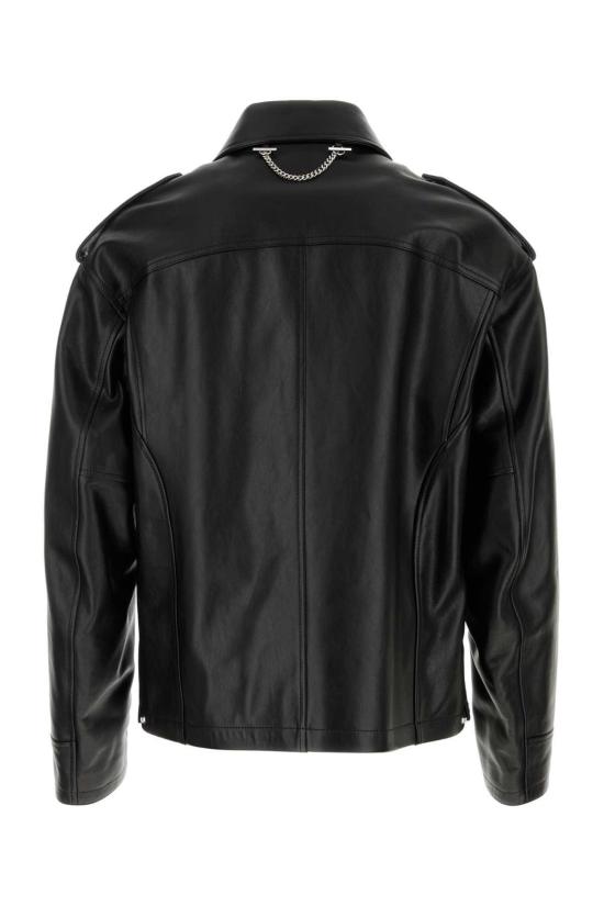  알렉산더 맥퀸 가죽 자켓 가죽 재킷 블랙 - ALEXANDER MCQUEEN